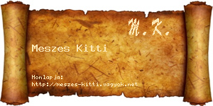 Meszes Kitti névjegykártya