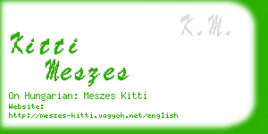 kitti meszes business card